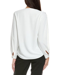 Elie Tahari Ellis Contrast Blouse
