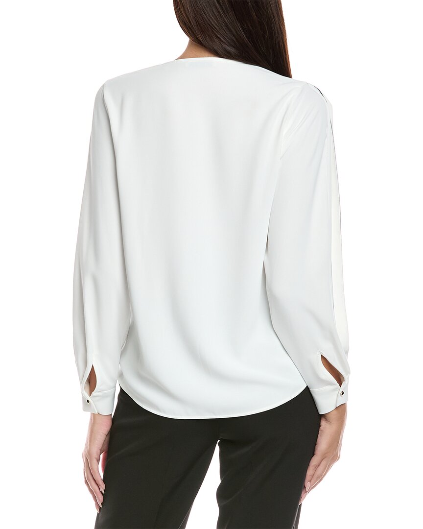 Elie Tahari Ellis Contrast Blouse