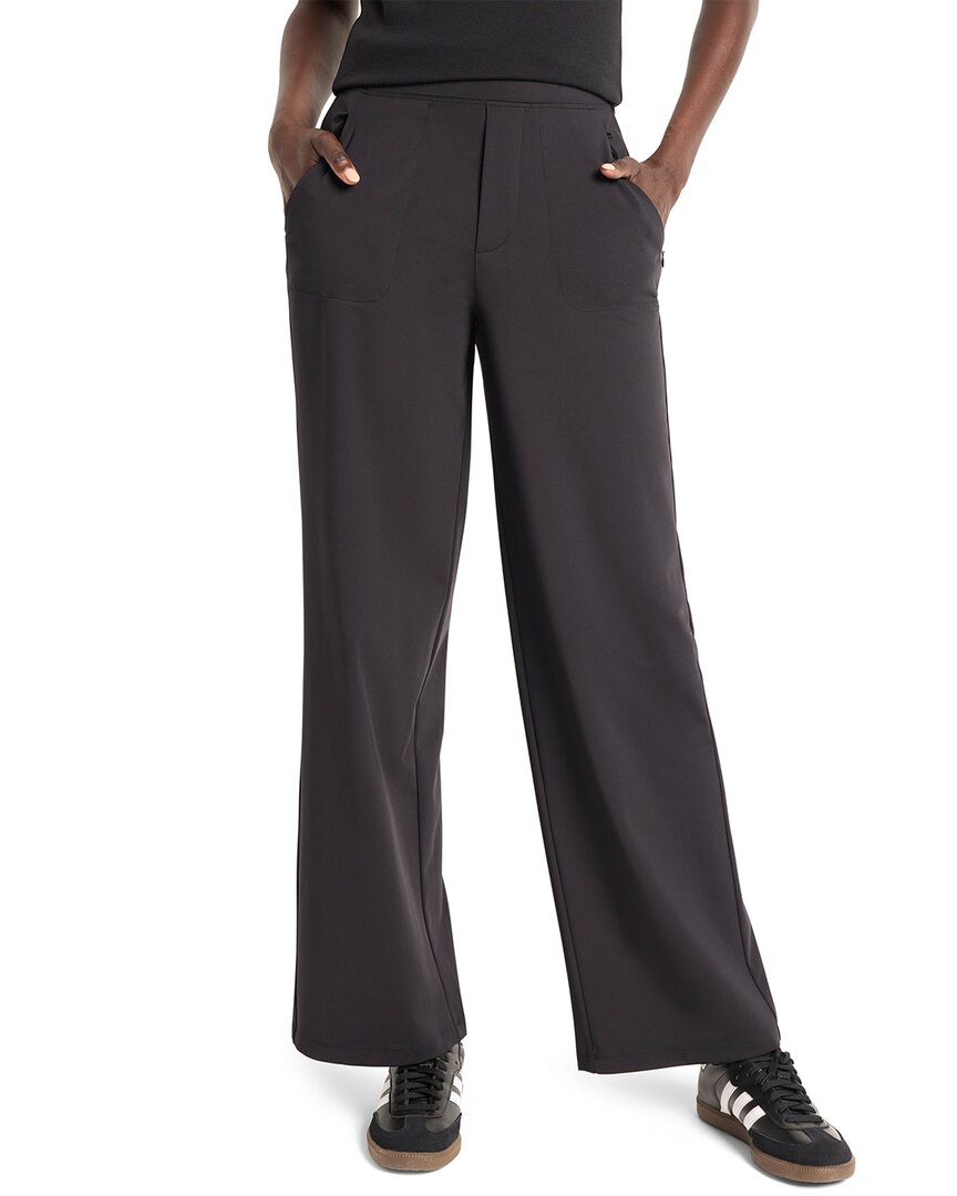 Nic + Zoe 31In Active Wide-Leg Pant Black Onyx