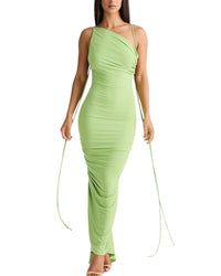 Ariel Tesoro Ariel Tesoro One Shoulder Maxi Dress