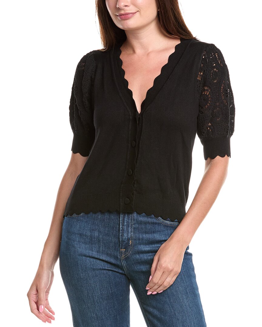 T Tahari Crochet Cardigan – Bluefly
