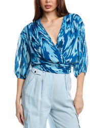 Ramy Brook Blaire Top Blue