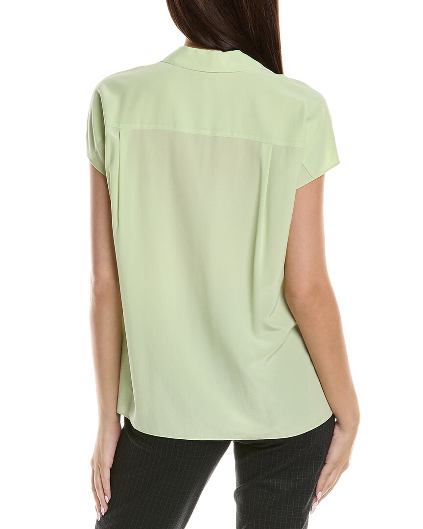 Lafayette 148 New York Extended Sleeve Silk Blouse