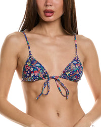 Vanessa Mooney The Jessie Bikini Top Blue