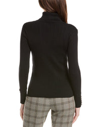 Elie Tahari Turtleneck Rib Sweater
