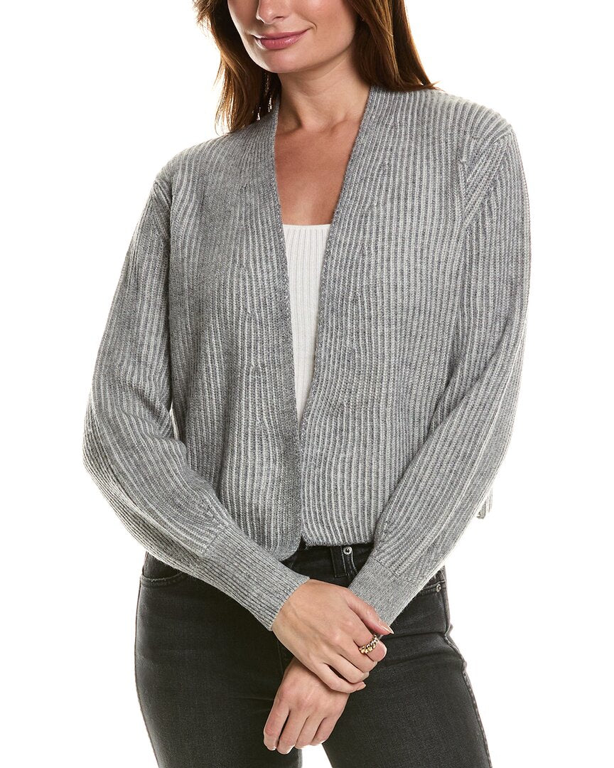 Forte Cashmere Plaited Wool & Cashmere-Blend Cardigan1