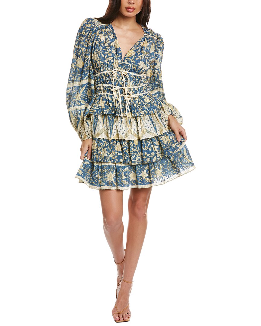 Ulla Johnson Tiered Mini Dress Multi Regular 00 (XXS)