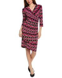Joseph Ribkoff Surplice Mini Dress Pink