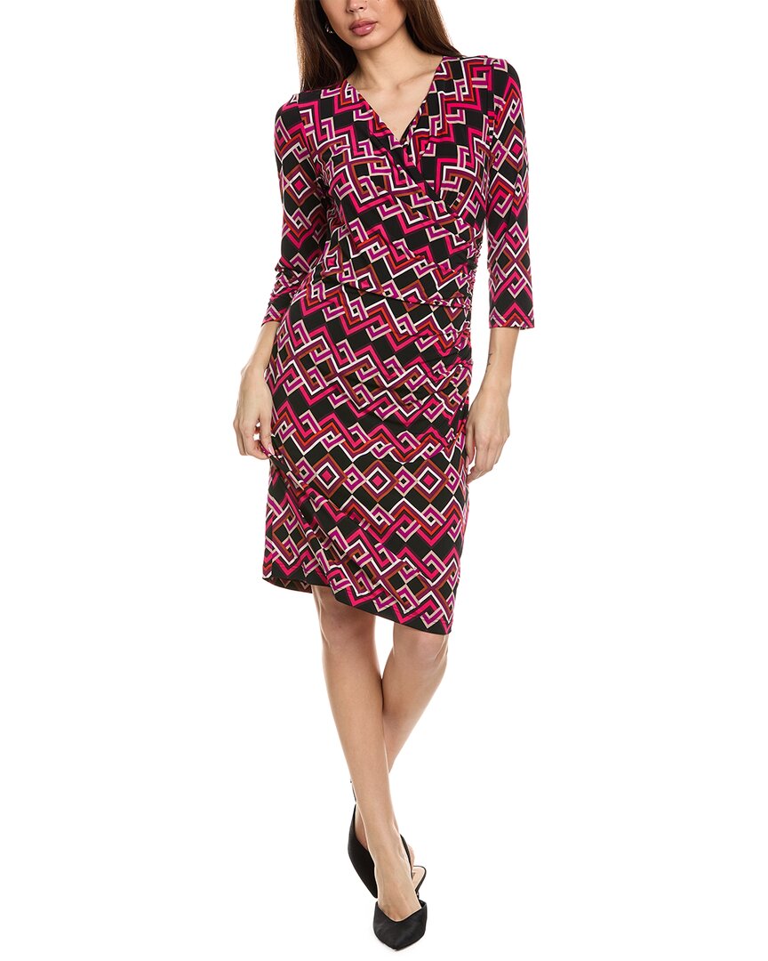 Joseph Ribkoff Surplice Mini Dress Pink
