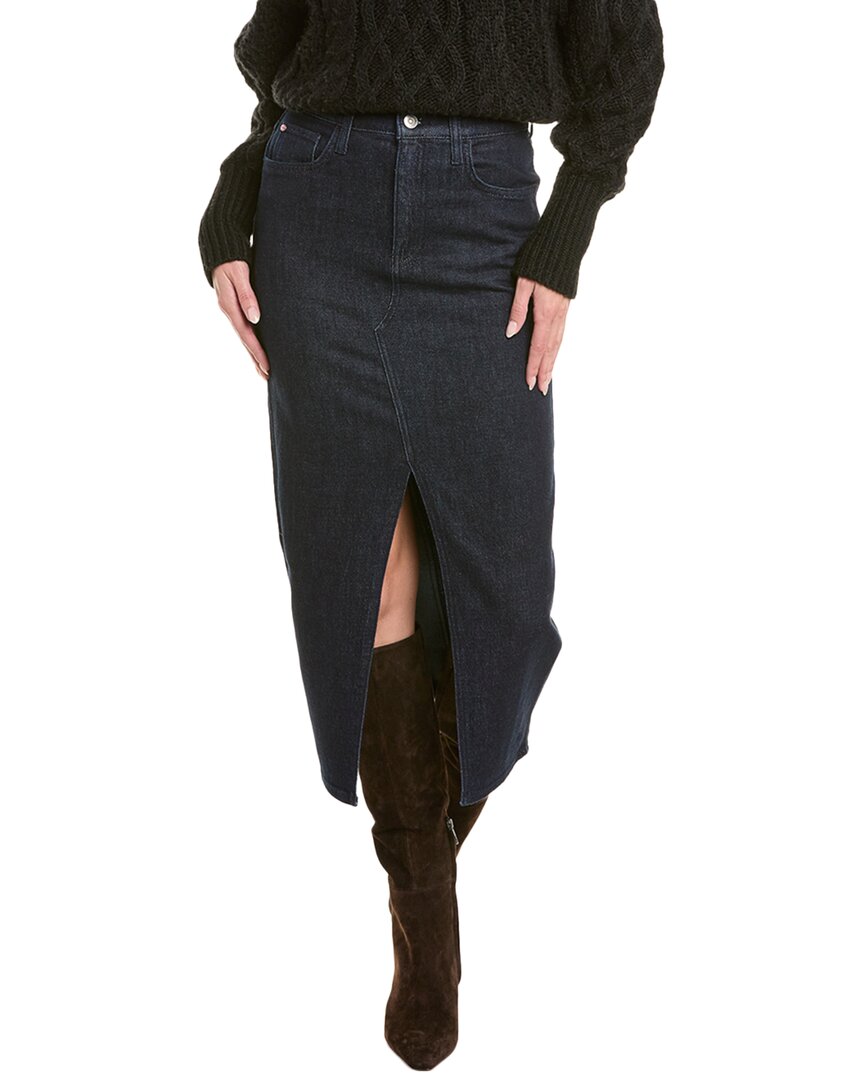 Hudson Jeans Midi Skirt Blue Regular 2 (XS)