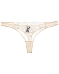 Kiki De Montparnasse Juliette Silk-Trim Thong