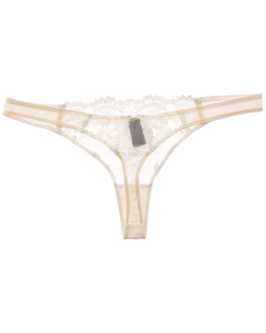 Kiki De Montparnasse Juliette Silk-Trim Thong