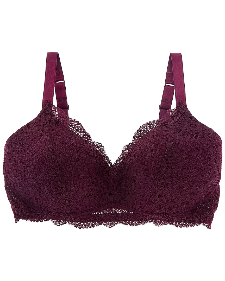 Cosabella Forte Travel Padded Curvy Bralette XS Burgundy