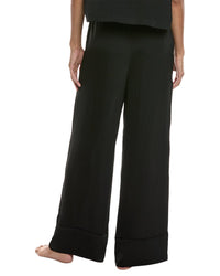 Barefoot Dreams Washed Satin Piped Wide Leg Pant