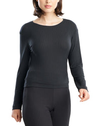 Natori Edit Skye Rib Ease Long Sleeve Top