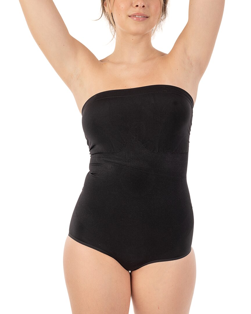 Body Beautiful Womens Seamless Strapless Bodysuit, S/M