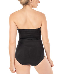 Body Beautiful Womens Seamless Strapless Bodysuit, S/M