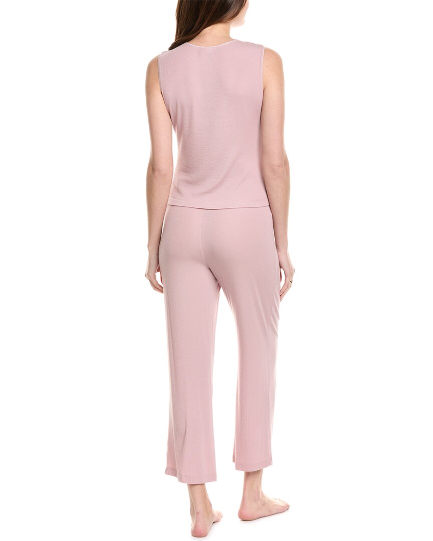 Natori 2Pc Rib Essential Pajama Set