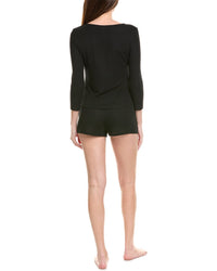 Natori 2Pc Rib Essential Pajama Set