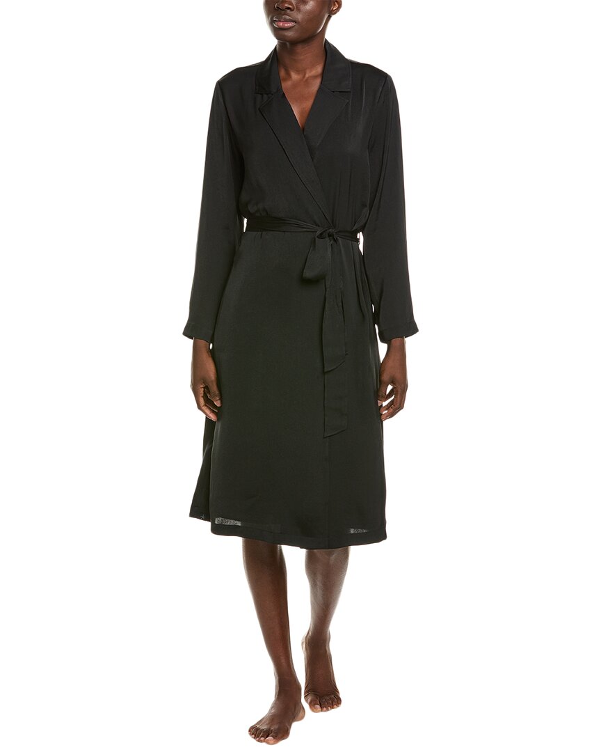 Barefoot Dreams Washed Satin Notch Collar Robe