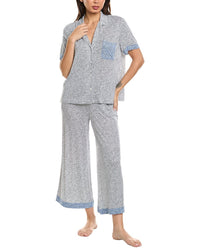 DKNY Dkny 2Pc Notch Top & Crop Pant Sleep Set