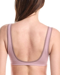 Bamboo Set Of 2 Seamless Cheeky Plunge Open Back Bralette