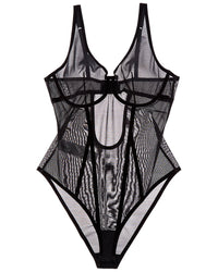 Wolford Wolford Bonded To Tulle Underwire Shaping Bodysuit