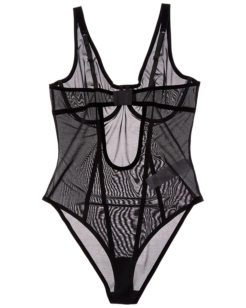 Wolford Wolford Bonded To Tulle Underwire Shaping Bodysuit