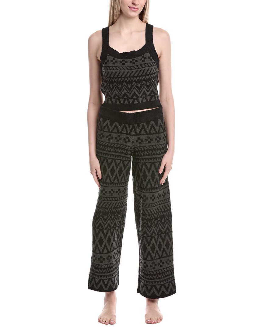Sanctuary 2Pc Crop Tank & Pant Pajama Set