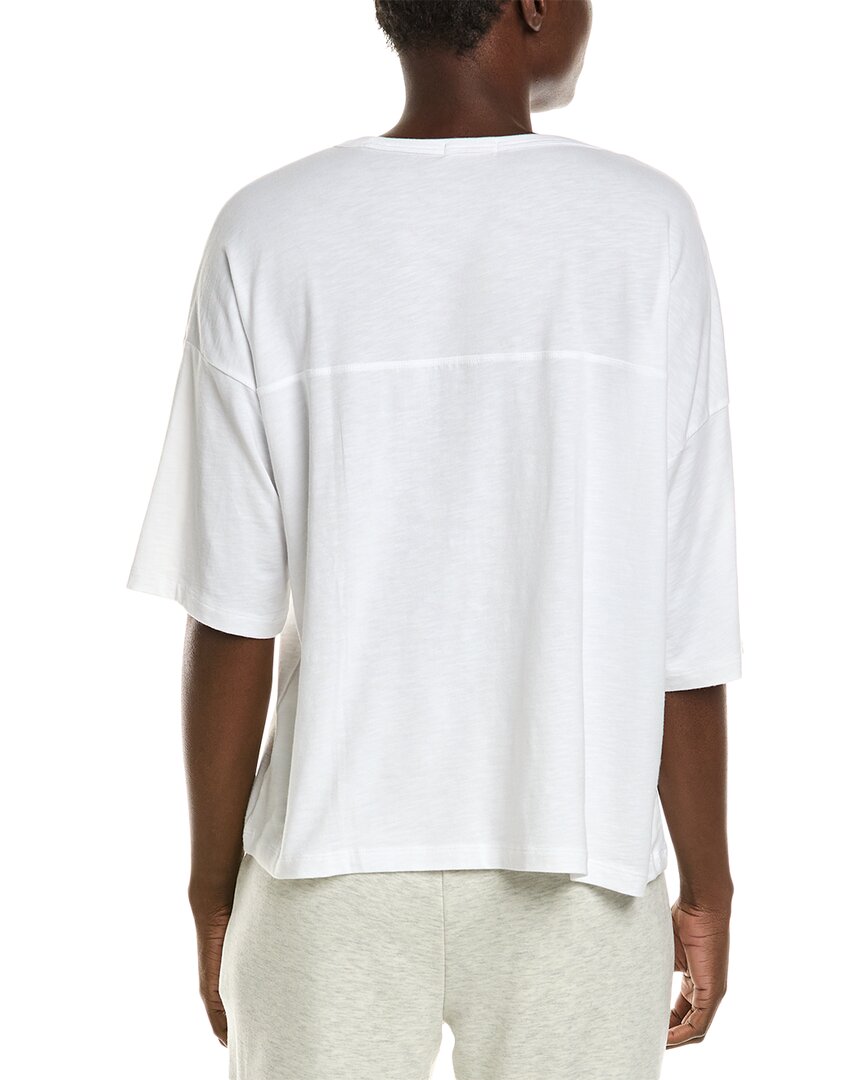 Barefoot Dreams Malibu Collection Slub Jersey V-Neck Boxy T-Shirt