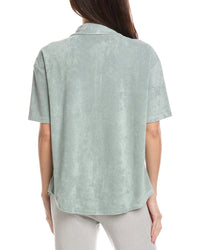 Barefoot Dreams Cozyterry Button-Down Shirt