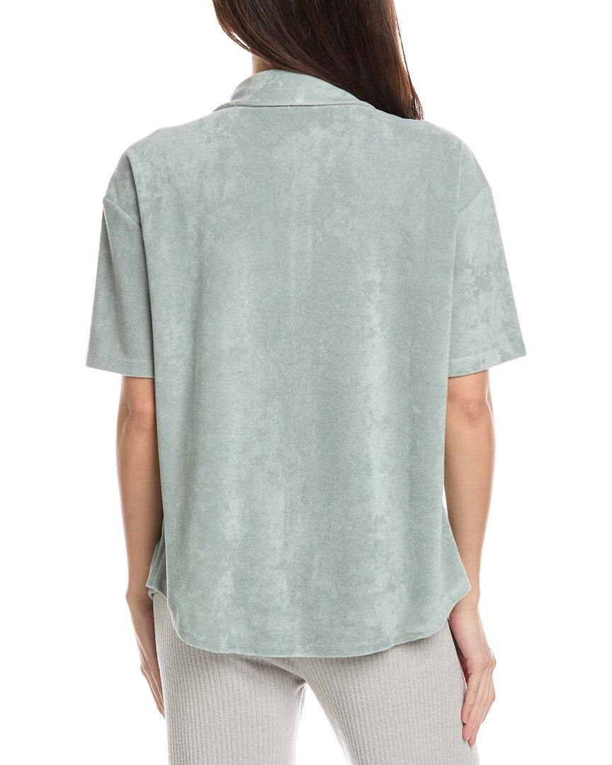 Barefoot Dreams Cozyterry Button-Down Shirt
