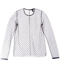 Kiki De Montparnasse Merci Silk-Trim Top Black