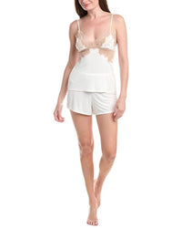 Natori Enchant Lace Applique Cami Short Set