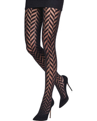 Emilio Cavallini Emilio Cavallini Herringbone On 3D Tights