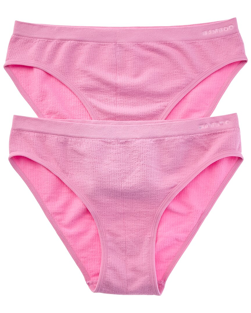Bamboo Set Of 2 Seamless Waffle Bikini Brief