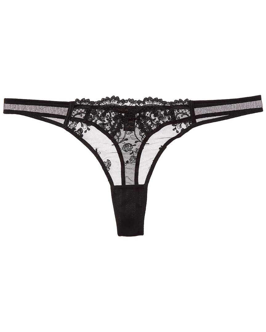 KIKI DE MONTPARNASSE Kiki De Montparnasse Juliette Silk-Trim Thong