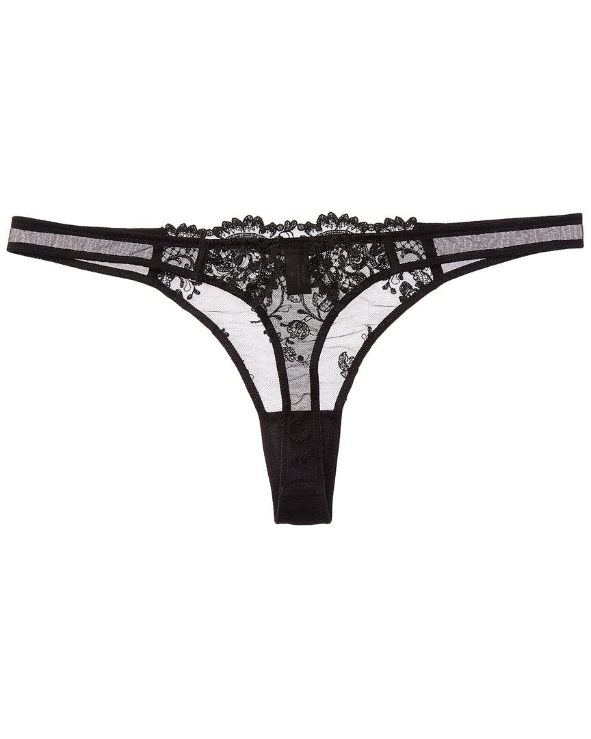 KIKI DE MONTPARNASSE Kiki De Montparnasse Juliette Silk-Trim Thong