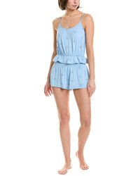 Honeydew Intimates 2Pc Clear Skies Eyelet Lounge Set Blue