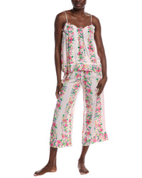 40 Winks 2Pc Tank & Cropped Pant Set Pink