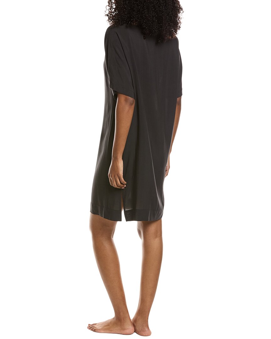 Natori Sleek Silk-Blend Sleep Shirt