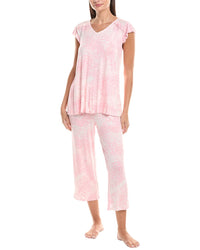 Ellen Tracy 2Pc Top & Pant Pajama Set