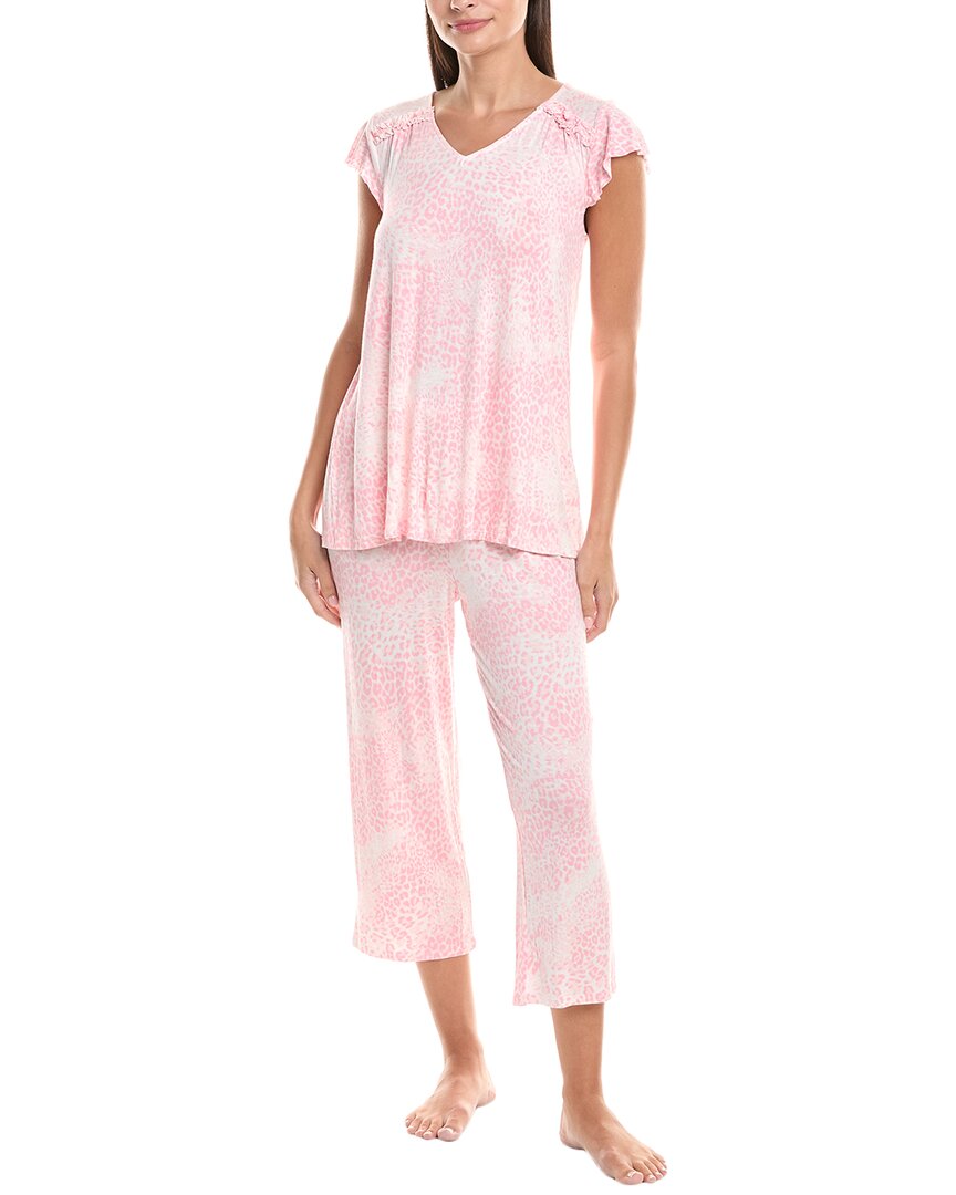 Ellen Tracy 2Pc Top & Pant Pajama Set