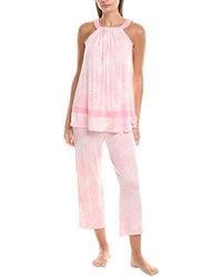 Ellen Tracy 2Pc Top & Pant Pajama Set
