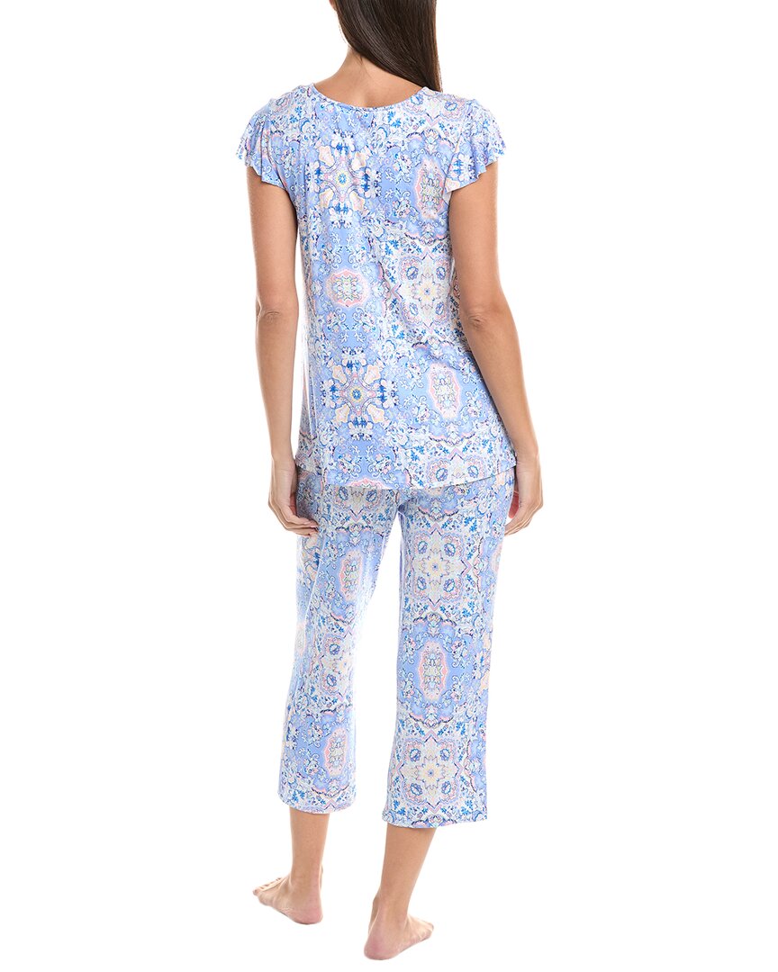 Ellen Tracy 2Pc Top & Pant Pajama Set