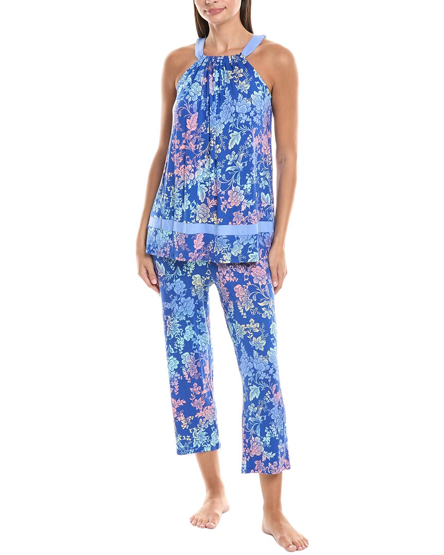 Ellen Tracy 2Pc Top & Pant Pajama Set