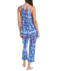 Ellen Tracy 2Pc Top & Pant Pajama Set