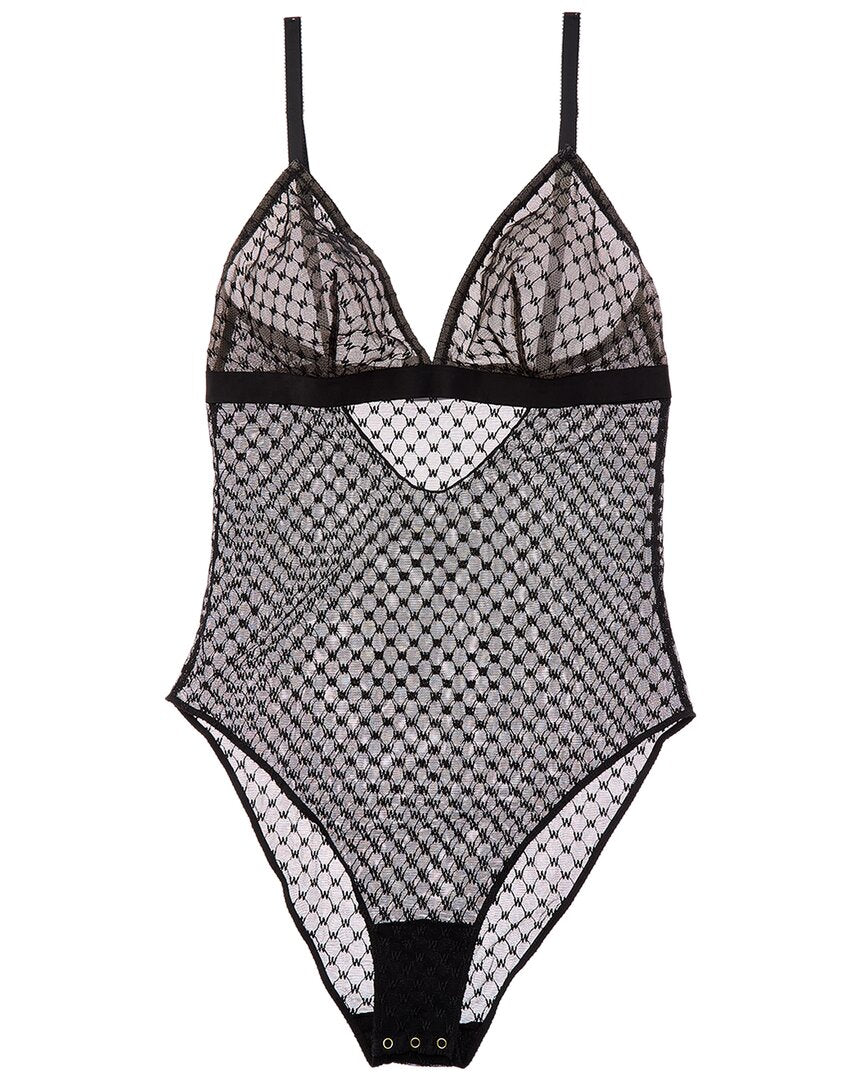 Wolford Wolford Sheer Logo Triangle Bodysuit