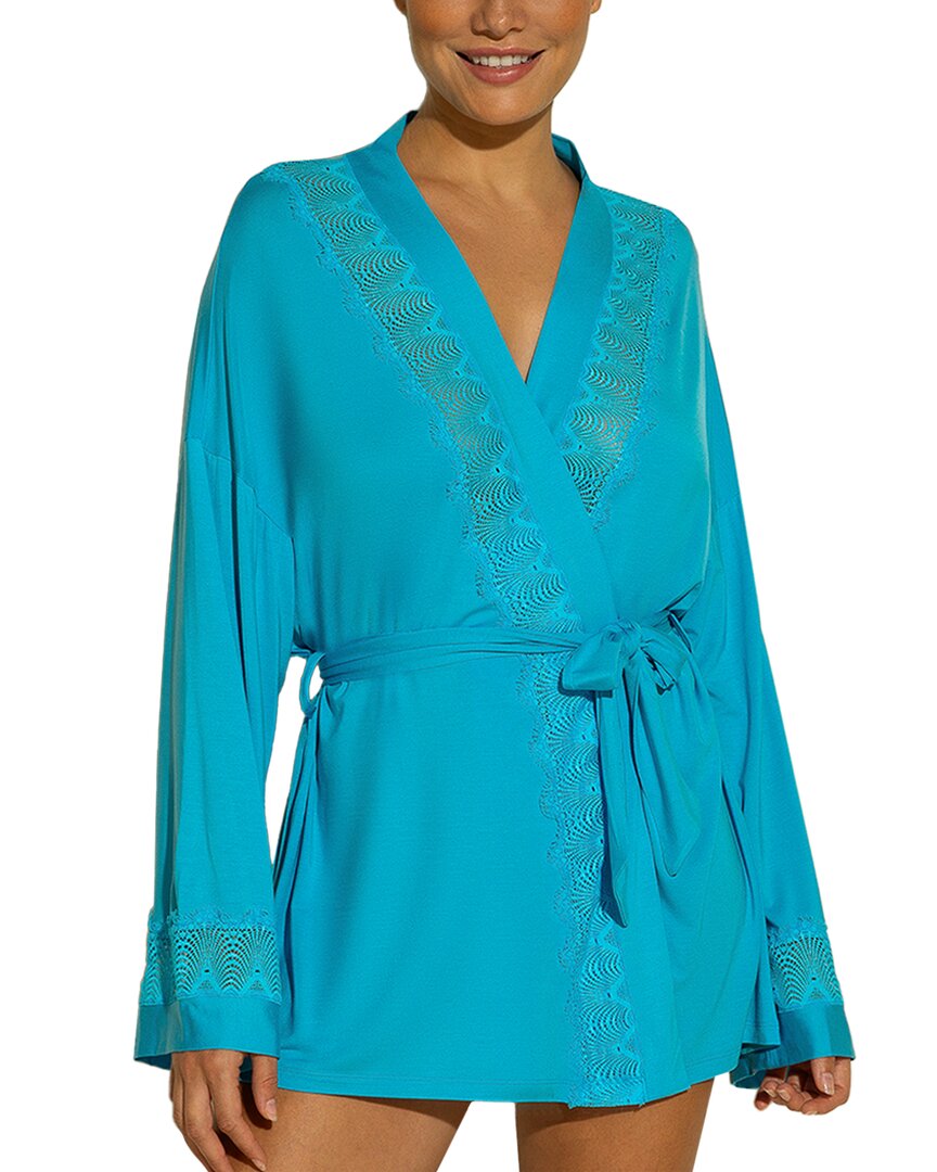 Cosabella Allure Robe Blue