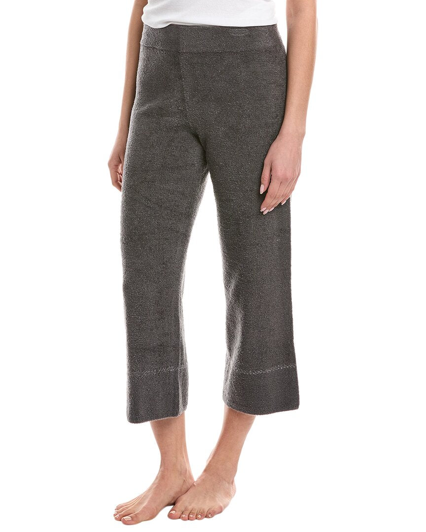 Barefoot Dreams Cozychic Lite Contrast Stitch Cropped Pant Grey Multi Regular 4 (S)